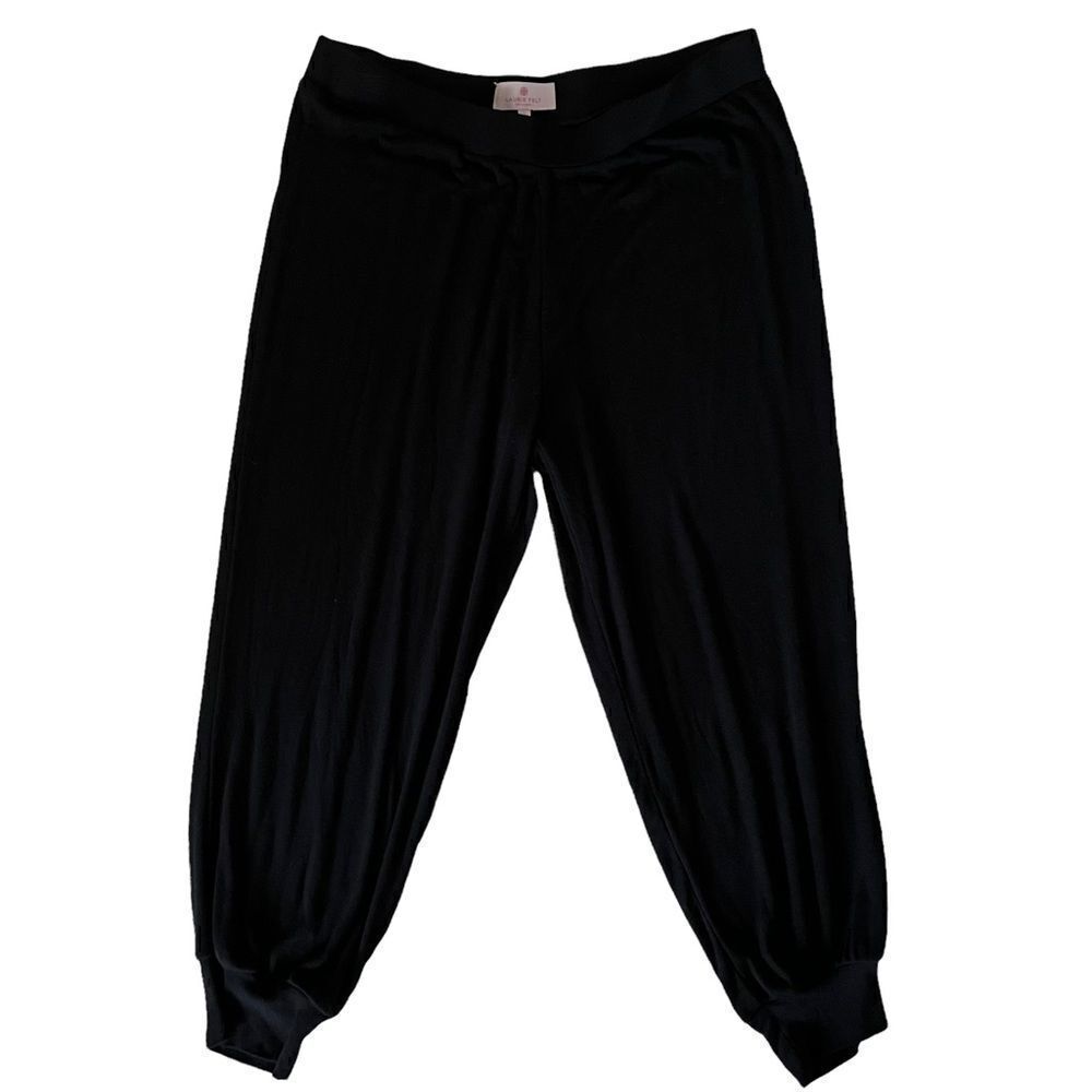Laurie Felt Los Angeles Black Joggers Size Large